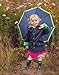 OAKI Children's Rain Jacket, Navy/Green 6