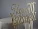 All About Details Happy 70th birthday Cake Topper,1pc, 70th Birthday, Cake Decoration, Party Decor (Gold)