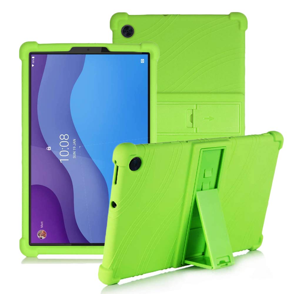 YGoal Silicone Case for Lenovo Tab M8 4th Gen 2022 - Light Weight Kids Friendly Soft Shock Proof Protective Cover for Lenovo Tab M8 4th Gen TB-300FU tablet, Green