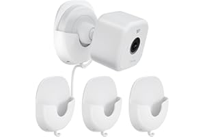 HKQ 3 Pack Blink Adhesive Wall Mount Bracket for Blink Outdoor 4 /Blink Mini/Mini 2 /Blink Indoor Cameras, No Drilling No Screws Blink Camera Mount, Decorate Damage-Free, Easy to Install(White)