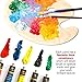 Acrylic paint set 24 colors for Artists. Brush set. Paint kit for Canvas, Rocks, Wood, Ceramic, Fabric, Crafts. Non-Toxic & Vibrant-Perfect for Adults, Kids, Beginners, students. Rich Pigment & qualit
