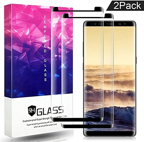 YangXu Galaxy Note 8 Screen Protector, Tempered Glass,9H Hardness[Anti-Scratch][Anti-Fingerprint][Bubble Free] for Samsung Galaxy Note 8 (2 Packs)