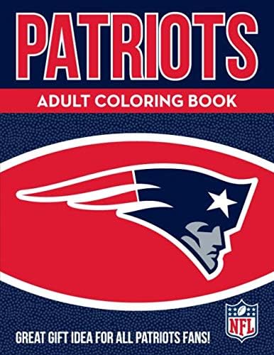 Nfl New England Patriots Adult Coloring Booknfl Adult Coloring Book Blue Red 96 Coloring Pages Clothing Cjp Org In