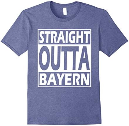 Men's Straight Outta Bayern T-Shirt  3XL Heather Blue