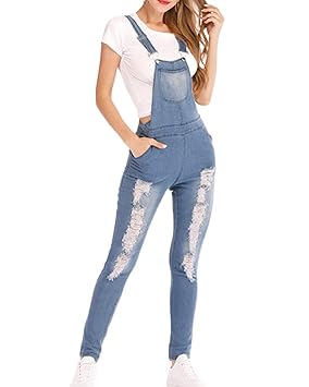 Monos De Mezclilla Para Mujer Alta Elasticidad Pantalones Vaqueros