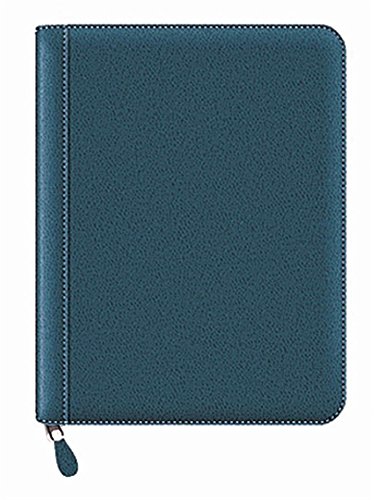 Pierre Belvedere Executive A4/Letter-Size Zip Portfolio, Refillable, Teal (7706680)