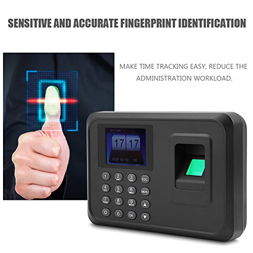 image for fosa 2.4in TFT Display Fingerprint Time Clock Employee Attendance Reco