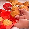 kuou 2 Pack Large Deep Muffin Tray, 12 Cup Silicone Muffins Pan, Non-Stick Cupcake Baking Tin Baking Mould Bakeware…