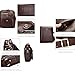 TIANHONGDS Men's Genuine Leather Shoulder Bag Messenger Bags Business Briefcase Composite Leather Classic Casual Bag (Brown)