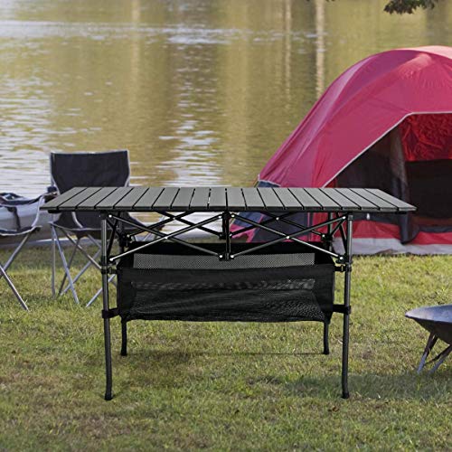 WUROMISE Sanny Outdoor Folding Portable Picnic Camping Table, Aluminum