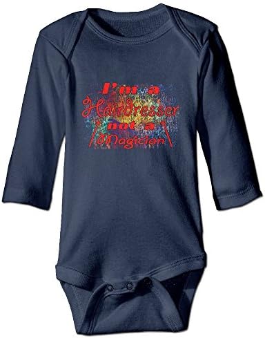 TREEW I'm A Hairdresser Not A Magician Unisex Long Sleeve Bodysuits 24 Months
