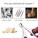Petsmoe Nail Sharp For Cats And Small Animals, Stainless Steel Cat Claw Clippers Scissors & Nail Cutter Professional Pet Grooming Tools For Cats and Rabbits