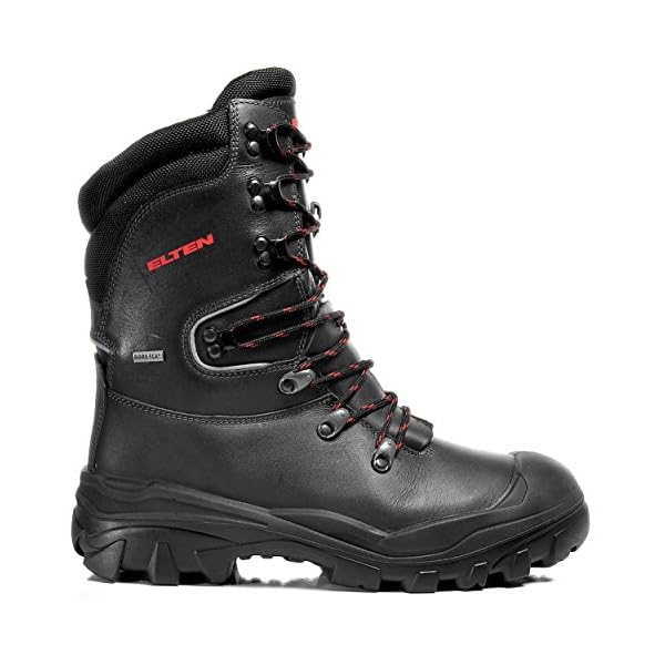 ELTEN Forststiefel Arborist GTX S3 CI, Damen und Herren, Leder, Stahlkappe, robust 43, Schwarz – Bild 3