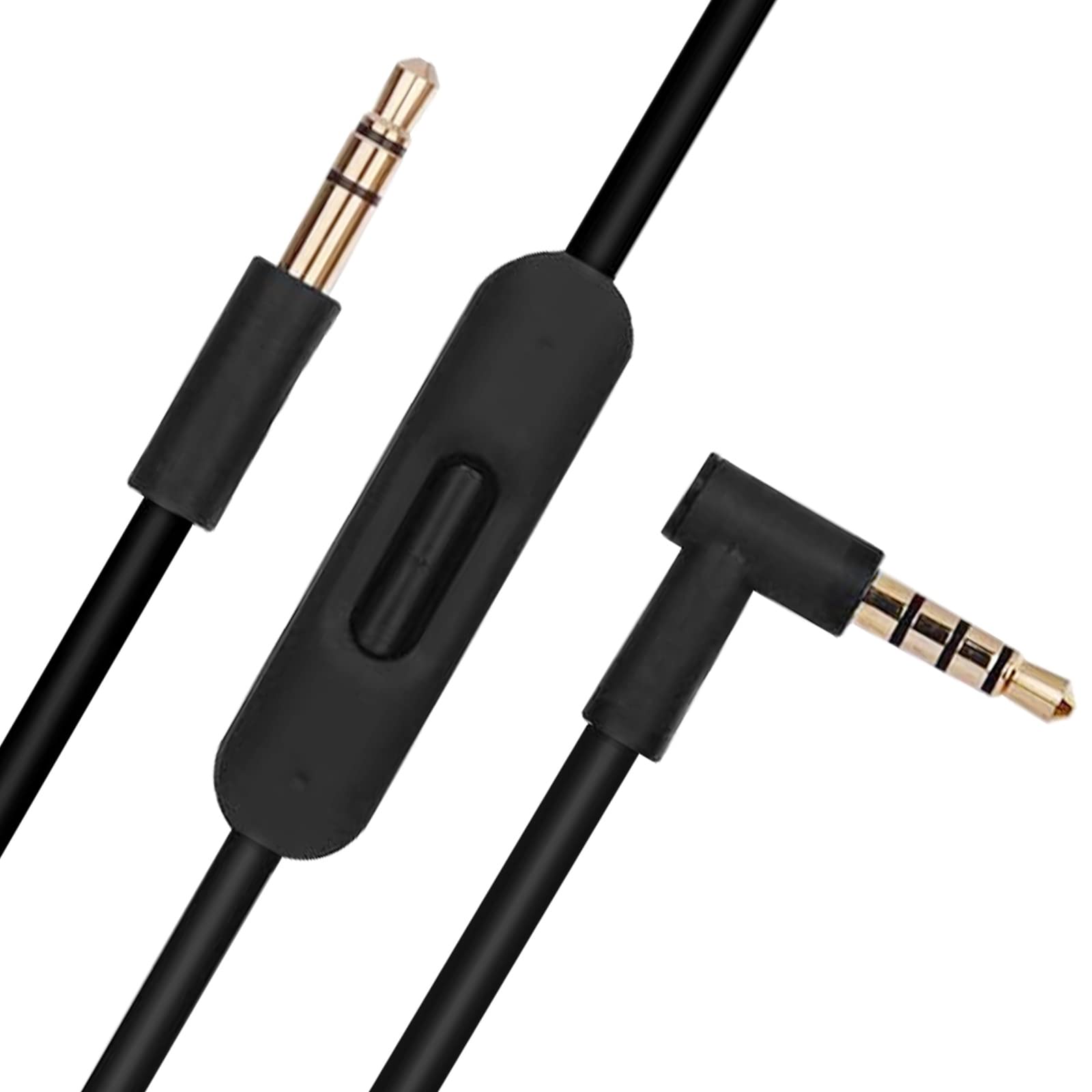Replacement Audio Cable Cord Wire with in-line Microphone and Control Compatible with Beats by Dr Dre Solo2/Solo 3/Studio 2 3/Pro/Detox/Wireless/Mixr/Executive/Pill Headphones(4.6FT, Black)