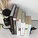 Black Cat Book Ends - Decorative Bookend for Shelves,Book Holder for Desktop, Cute Animal Decor for Home & Office, Gift for Cat Lovers L15.7(A Set) x D5 x H 7