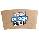 Disposable paper coffee cup kraft sleeves with