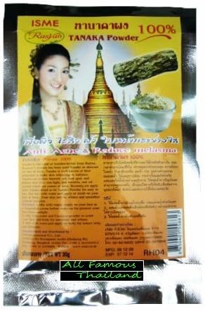2 Packs Isme Rasyan Tanaka Powder 100% for Anti Acne & Reduce Melasma 20 g.