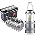 2 Pack LED Camping Lantern ,Battery Powered Hanging Lanterns - Survival Kit for Hurricane, Emergency, Storm, Power Outage