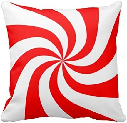Amazon Com Cushion Cover Peppermint Swirl Candy Throw Pillows 18