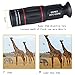 Cell Phone Camera Lens, Godefa 18X Zoom Telephoto Universal Clip On Lens Kit Compatible for iPhone 8/7/6S/6 Plus/5/4,Samsung, Android and Other Phones