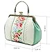 Women Vintage Tote Bag Unique Evening Crossbody Bag Floral Wedding Shoulder Bag Big Capacity Kiss Lock By Miss Cat