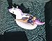 Flossy Floats Unicorn Pool Float Giant Luxury Inflatable Emoji for Kids and Adults, Thick Vinyl and Fade Resistant Dye, FastFill Valves, Unicorns Deserve a Face, Over 8.7 Feet Long, Patch Kit Included