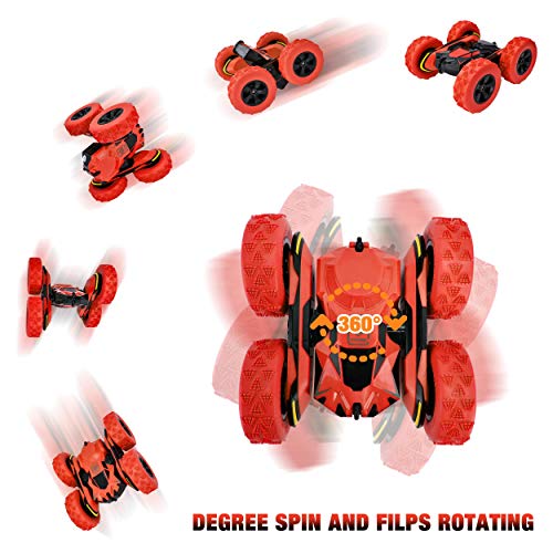 image for Rainbrace Remote Control Cars 4WD RC Stunt Car Toy for 6-12 Years Old 