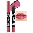 evpct 1Pcs Natural Pink Metallic Lipstick and Lip Crayon Liner Pencil Pen for Women Lip Stain Long Lasting Waterproof labiales mate magicos 24 horas originales pintalabios permanente 24 horas 07
