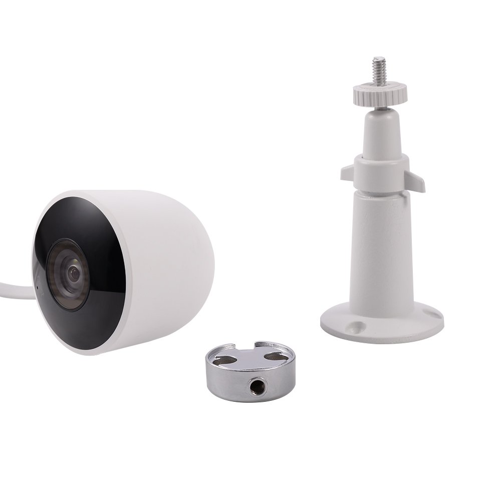 HOLACA Compatible for Nest Cam Wall Mount Versatile Aluminum Bracket Compatible for Nest Cam Outdoor Security Camera (1Pack)