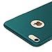 iPhone 7 Case, Yihailu Smoothly Rock Sand Matte Shield Hard Cover Skin Shockproof Ultra Thin Slim Full Body Protective Scratch Resistant Slip iPhone7 Cover (Dark Green)