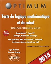 Tests de logique mathématique et de calcul