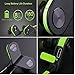 STEREO WIRELESS BLUETOOTH HEADSET-In-Ear Headphones-Loud Bass-Magnetic Power-Noise Cancelling Mic-Sweatproof for Running Gym Sports-iPhone 6s 6 SE plus Galaxy S7 S6 edge Android Phone (Green/Black)