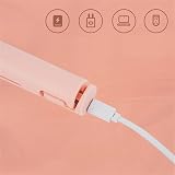 Lonnalee Mini Curling Iron 2-in-1 Straightener Portable USB Pink Ceramic Hair view 5
