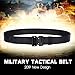 WHIPPY 2019 New Design Tactical Military Webbing Nylon Belt,Webbing Gun Belt in Quick-Release Metal Buckle, black, pants size 32-38 inches