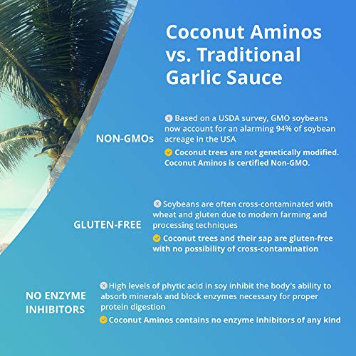 Coconut Secret, Coconut Aminos, Garlic Sauce, 10 fl oz (296 ml) Coconut