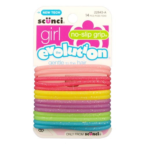 Scunci Girl No Slip Grip Ponytail Holders Assorted Colors Amazon