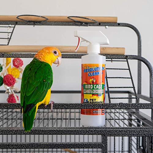Absolutely Clean Amazing Bird Cage Cleaner and Deodorizer Just Spray