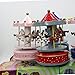 Alytimes Carousel Music Box 4 Horses Rotating Music Box Birthday Valentine's Christmas Children Gifts Toy (Pink-Love)