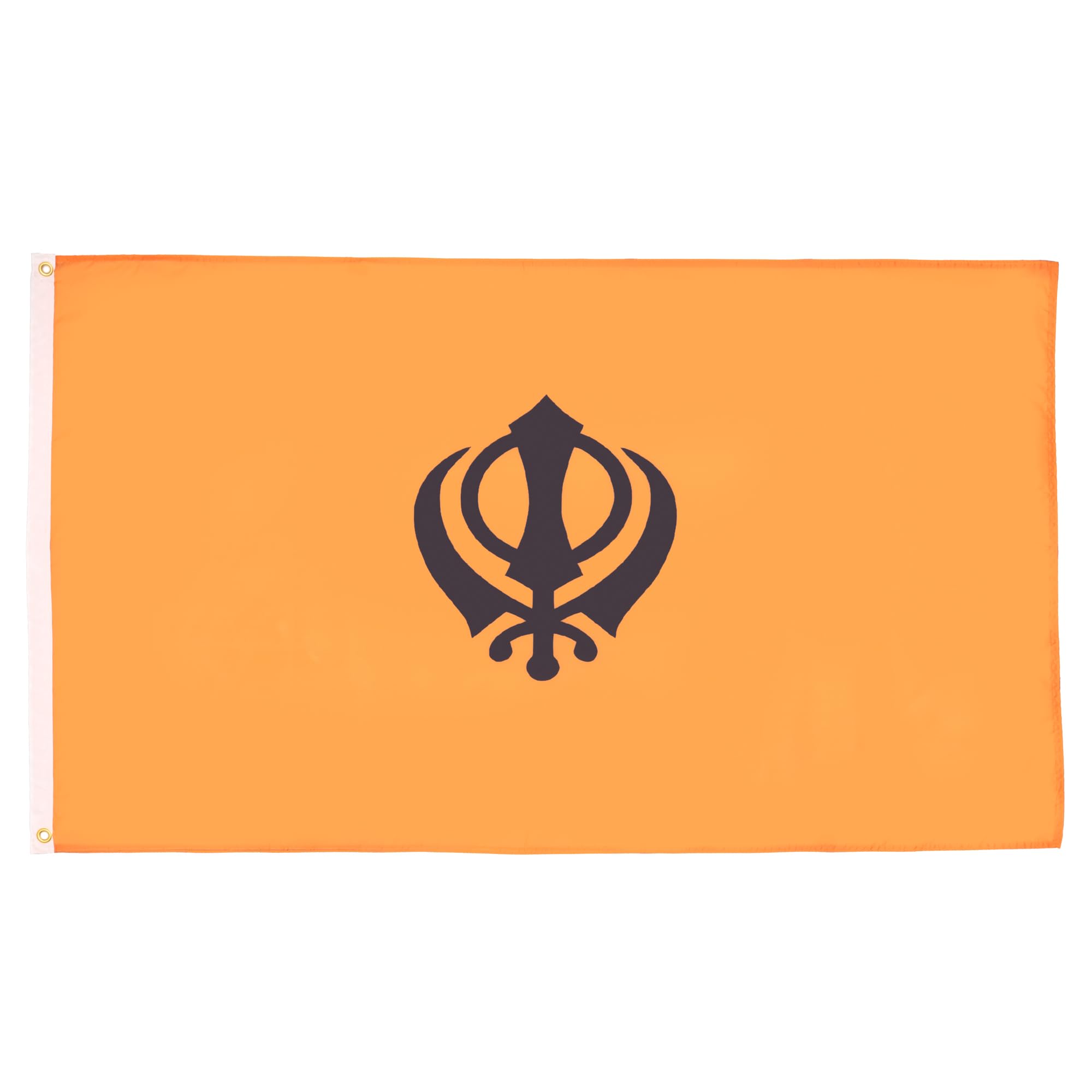 AZ FLAG - Sikhism Flag - 2x3 Ft - 100D Polyester Sikh Religion Banner with Two Metal Grommets - Fade Resistant - Vivid Colors - 2' x 3' Feet - 90x60 Cm