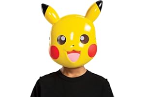 Disguise Pikachu Pokemon Half Mask, Yellow