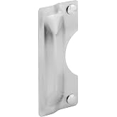 Prime-Line U 9496 Latch Guard Plate Cover &ndash; Protect Against Forced Entry, Easy to Install on Out-Swinging Doors &ndash; Stainless Steel (Single Pack), 3 in. x 7 in.