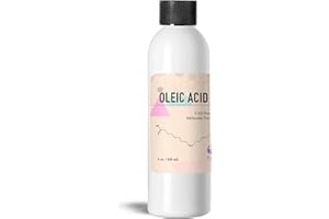 Pure Oleic Acid Cosmetic Grade - 4 Oz / 113 g - Organic Oleic Acid - Emulsifying Agent for Hair Care Products - Skin Care & Cosmetic Formulations & Soap Making - Lab Chemicals by Talsen Chemicals