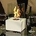 Sunnydaze Cubic Ventless Bio Ethanol Tabletop Fireplace White