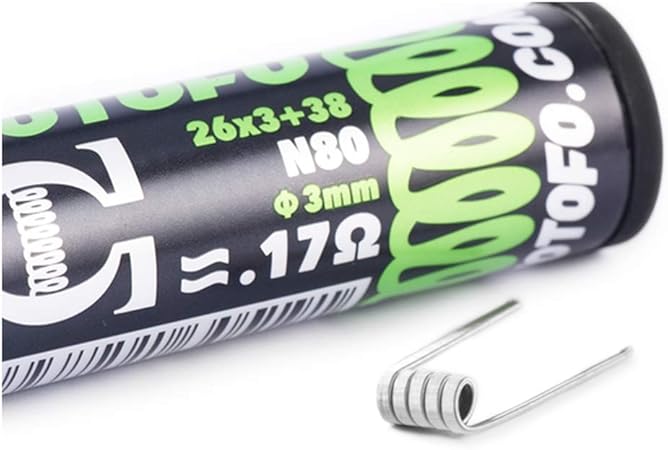 Amazon Wotofo プレビルドコイル Tri Core Fused Clapton Ni80 0 17w 10pcs 龍神 Rda Elder Dragon Rda Ryujin Rda 使用 プリメイドコイル Wotofo 交換用コイル