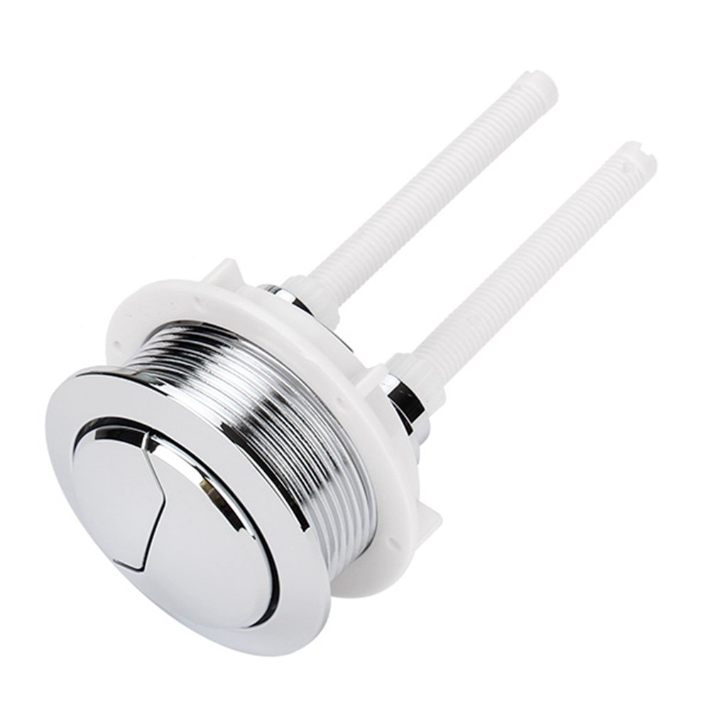 Thread 48mm Toilet Dual Push Flush Round Head Button Water Valve