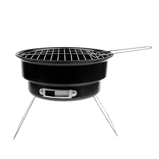 WSSZZ319 Mini Grill Portátil Redondo Camping Barbacoa ...