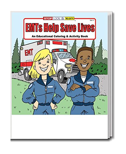 EMTs Help Save Lives Kid's Coloring & Activity Book in Bulk (25-pack)