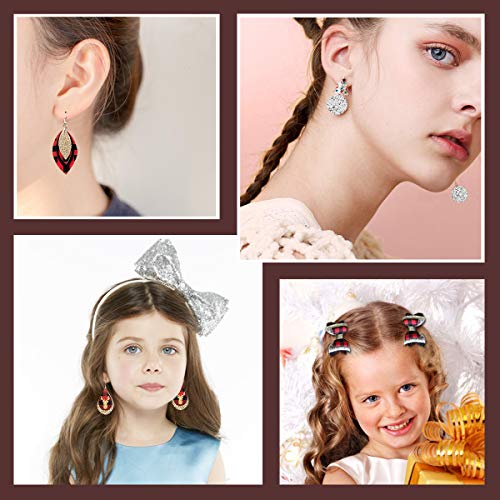 3 Buffalo+Leather+Printed+Synthetic+Earrings