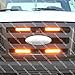 SolarBlast 6W AMBER LED Flashing Strobe Light Head [32 Flash Mode] [TIR] [Multi Units Sync-able] [Surface-Mount] Amber Yellow Grille Police Lights for Emergency Vehicles Truck Volunteer Firefighters