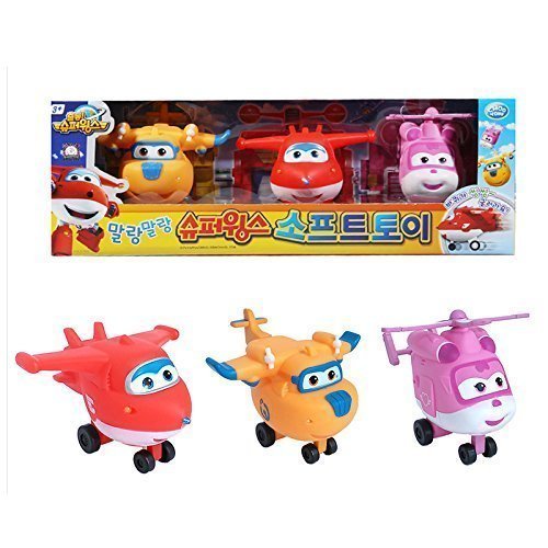 Buy Adorable Jet Plane Character Super Wings Soft Toy 3Pcs Hogi(Jett